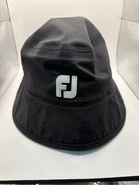 FootJoy DryJoys Waterproof Golf Bucket Hat Black S/M